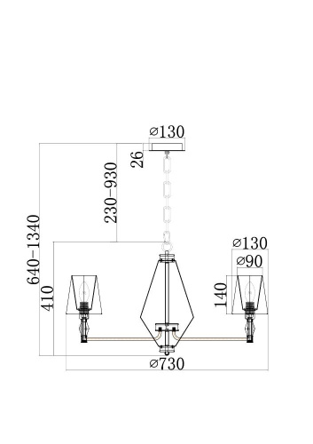 Люстра Maytoni MOD038PL-06CH Люстра Maytoni MOD038PL-06CH