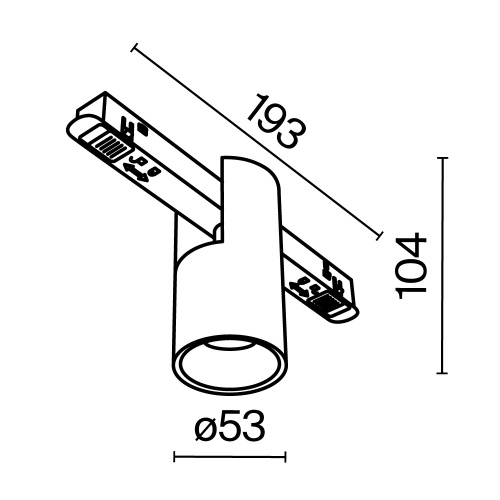 Трековый светильник Technical TR122-4-7W-DS-BS Трековый светильник Technical TR122-4-7W-DS-BS
