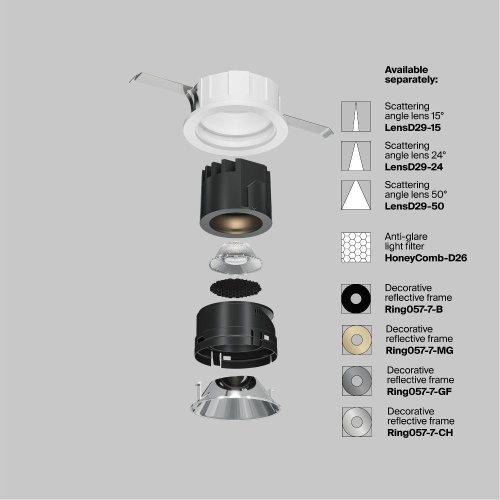 Встраиваемый светильник Technical DL057-7W3K-W Встраиваемый светильник Technical DL057-7W3K-W