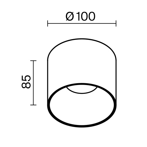 Потолочный светильник Technical C064CL-01-15W4K-RD-WB Потолочный светильник Technical C064CL-01-15W4K-RD-WB