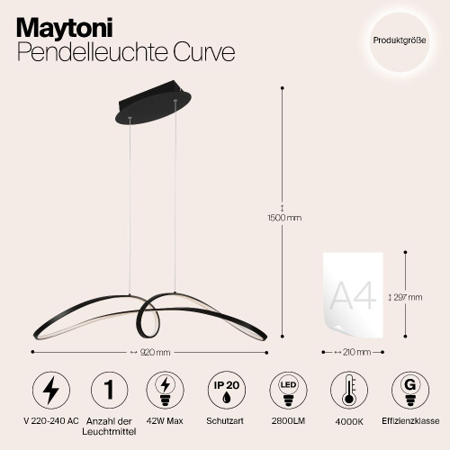 Подвесной светильник Maytoni MOD156PL-L52B4K Подвесной светильник Maytoni MOD156PL-L52B4K