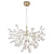Подвесная люстра Crystal Lux Evita SP63 Gold/Transparent