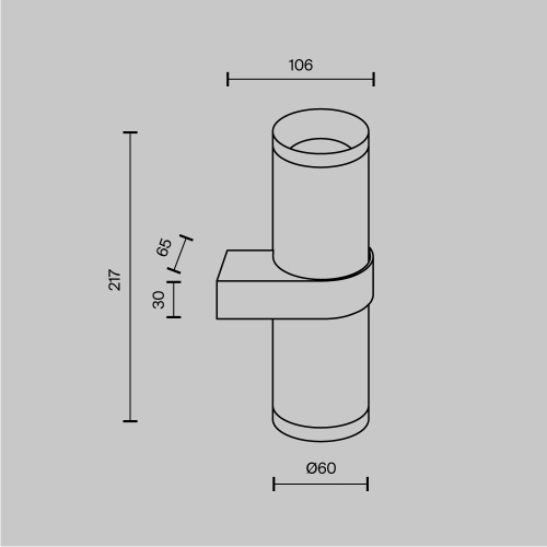 Бра Maytoni Technical Focus Design C069WL-02W Бра Maytoni Technical Focus Design C069WL-02W
