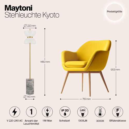 Напольный светильник (торшер) Maytoni MOD178FL-L11G3K Напольный светильник (торшер) Maytoni MOD178FL-L11G3K