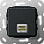 Розетка компьютерная MJ RJ45 Gira System 55 6a кат черный матовый 569510