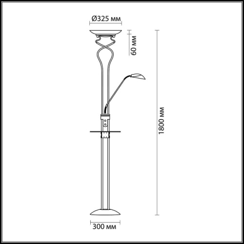 Торшер Odeon Light Axton 2487/F Торшер Odeon Light Axton 2487/F