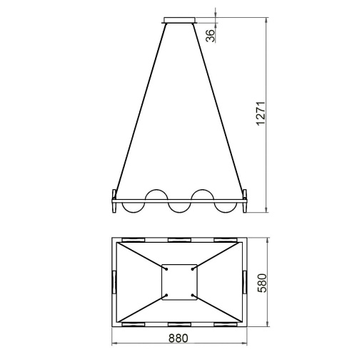 Подвесной светильник Vele Luce Drop VL7194P16 Подвесной светильник Vele Luce Drop VL7194P16