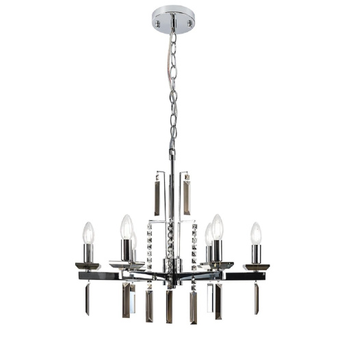 Подвесная люстра Crystal Lux Marron SP6 Chrome Подвесная люстра Crystal Lux Marron SP6 Chrome