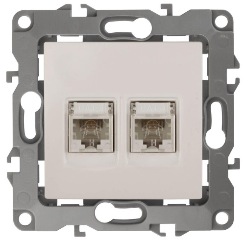 Розетка телефонная 2XRJ11 ЭРА 12 12-3106-02 Б0014718 Розетка телефонная 2XRJ11 ЭРА 12 12-3106-02 Б0014718
