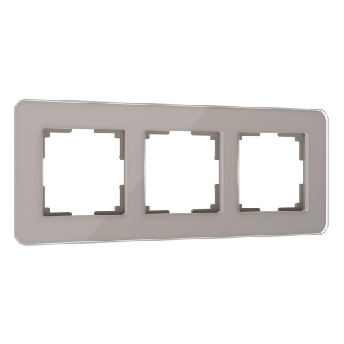 Рамка Werkel Elite на 3 поста дымчатый W0032417 4690389180750 Рамка Werkel Elite на 3 поста дымчатый W0032417 4690389180750