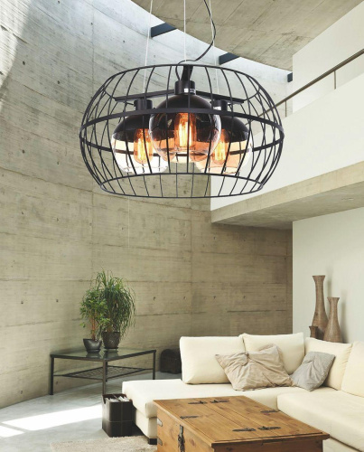 Подвесная люстра Lumina Deco Optis LDP 11765-3 BK Подвесная люстра Lumina Deco Optis LDP 11765-3 BK