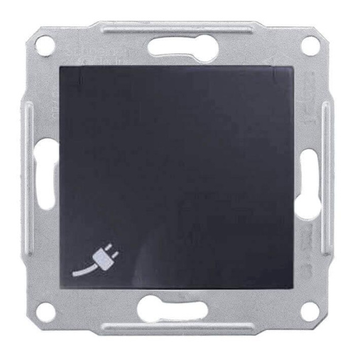 Розетка Schneider Electric Sedna с/з со шторками и крышкой IP44 16A 250V SDN3100370