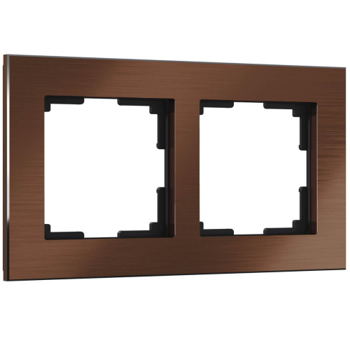 Рамка Werkel Aluminium на 2 поста коричневый алюминий W0021714 4690389158186 Рамка Werkel Aluminium на 2 поста коричневый алюминий W0021714 4690389158186
