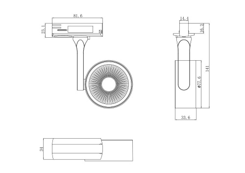 Трековый светильник Technical TR024-1-10W3K Трековый светильник Technical TR024-1-10W3K