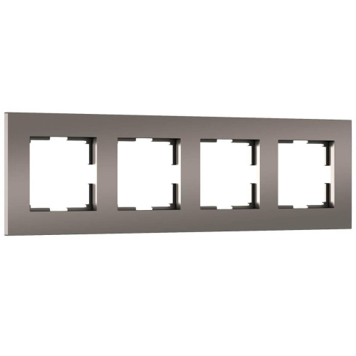 Рамка на 4 поста Werkel Slab бронза матовый W0042963 4690389193538 Рамка на 4 поста Werkel Slab бронза матовый W0042963 4690389193538
