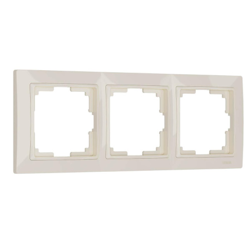 Рамка Werkel Snabb Basic на 3 поста слоновая кость WL03-Frame-03 4690389098741 Рамка Werkel Snabb Basic на 3 поста слоновая кость WL03-Frame-03 4690389098741