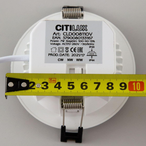 Встраиваемый светодиодный светильник Citilux Акви CLD008110V Встраиваемый светодиодный светильник Citilux Акви CLD008110V