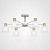 Потолочная Люстра Corf B3 White 6 Lamps By Imperiumloft