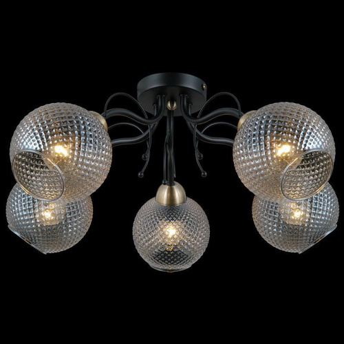Потолочная люстра Illumico IL0190-5CSQ-79 BK AB Потолочная люстра Illumico IL0190-5CSQ-79 BK AB
