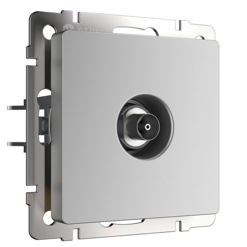 ТВ-розетка Werkel проходная серебряный WL06-TV-2W 4690389073496 ТВ-розетка Werkel проходная серебряный WL06-TV-2W 4690389073496