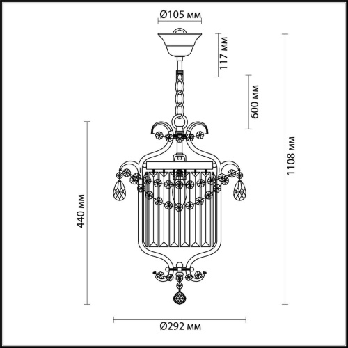 Подвесной светильник Odeon Light Sharm 4686/1 Подвесной светильник Odeon Light Sharm 4686/1