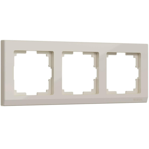 Рамка Werkel Stark на 3 поста слоновая кость WL04-Frame-03-ivory 4690389046520 Рамка Werkel Stark на 3 поста слоновая кость WL04-Frame-03-ivory 4690389046520