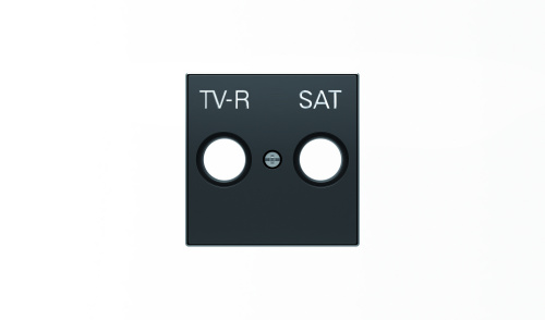 Накладка для TV-R-SAT розетки, серия SKY, цвет чёрный бархат Накладка для TV-R-SAT розетки, серия SKY, цвет чёрный бархат