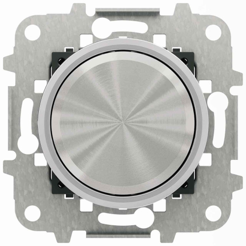 Диммер поворотный универсальный ABB Sky Moon хром 2CLA866000A1401 Диммер поворотный универсальный ABB Sky Moon хром 2CLA866000A1401
