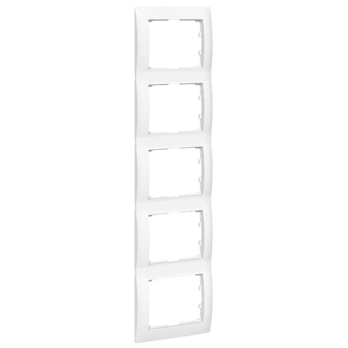 Рамка 5-постовая Legrand Galea Life белая 771009 Рамка 5-постовая Legrand Galea Life белая 771009