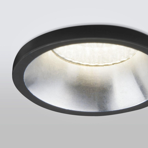 Встраиваемый светодиодный светильник Elektrostandard 15269/LED черный/сатин никель a056019 Встраиваемый светодиодный светильник Elektrostandard 15269/LED черный/сатин никель a056019