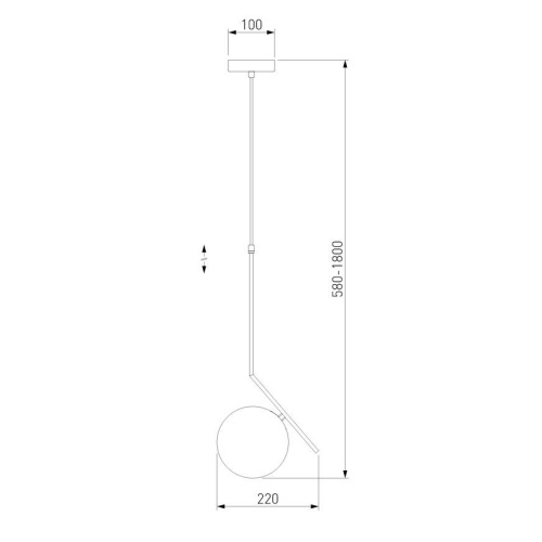 Подвесной светильник Eurosvet Shape 50213/1 латунь Подвесной светильник Eurosvet Shape 50213/1 латунь