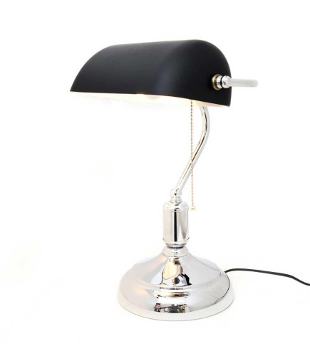 Настольная лампа Lumina Deco Banker LDT 305 BK+CHR Настольная лампа Lumina Deco Banker LDT 305 BK+CHR