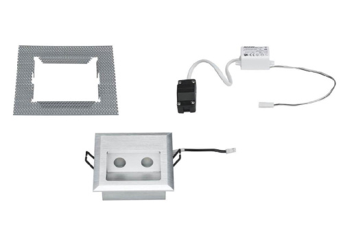 Встраиваемый светодиодный cветильник Paulmann Wall Led Quadro 93753 Встраиваемый светодиодный cветильник Paulmann Wall Led Quadro 93753