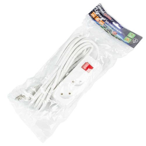 Удлинитель Uniel Ultra 2гн х 5м б/з S-CU2-5B White UL-00009993 Удлинитель Uniel Ultra 2гн х 5м б/з S-CU2-5B White UL-00009993