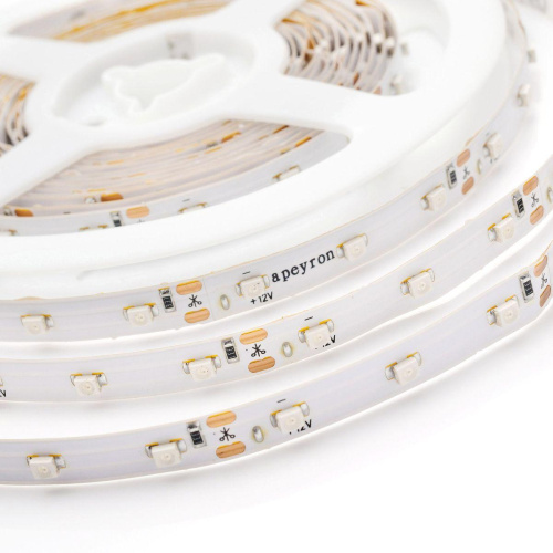 Светодиодная влагозащищенная лента Apeyron 4,8W/m 60LED/m 3528SMD красный 5M 00-82 Светодиодная влагозащищенная лента Apeyron 4,8W/m 60LED/m 3528SMD красный 5M 00-82