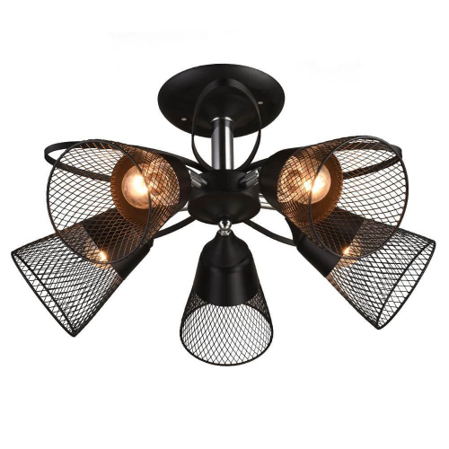 Потолочная люстра Seven Fires Berat WD3525/5C-BK-CR-BK Потолочная люстра Seven Fires Berat WD3525/5C-BK-CR-BK