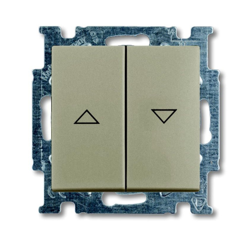 Выключатель жалюзи с фиксацией ABB Basic55 шампань 2CKA001012A2166 Выключатель жалюзи с фиксацией ABB Basic55 шампань 2CKA001012A2166
