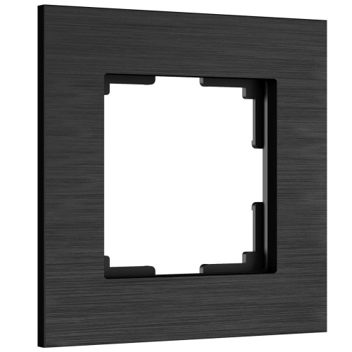 Рамка Werkel AluMax на 1 пост черный алюминий W0013508 4690389204012 Рамка Werkel AluMax на 1 пост черный алюминий W0013508 4690389204012