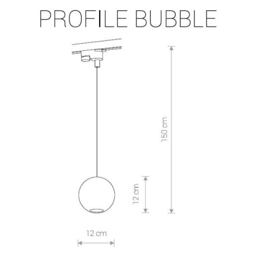 Трековый светильник Nowodvorski Profile Bubble 9336 Трековый светильник Nowodvorski Profile Bubble 9336