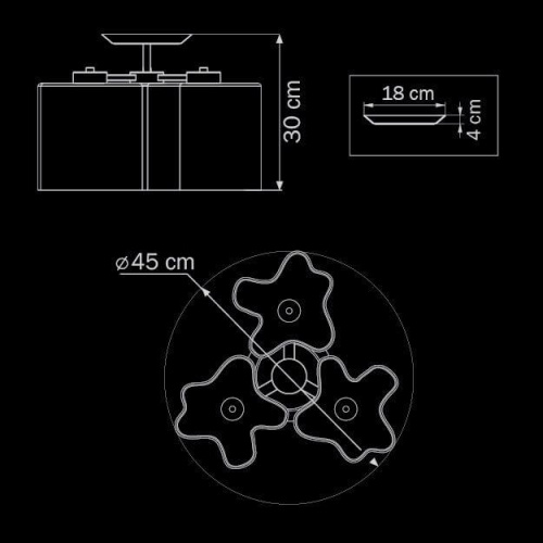 Потолочная люстра Lightstar Nubi 802030 Потолочная люстра Lightstar Nubi 802030