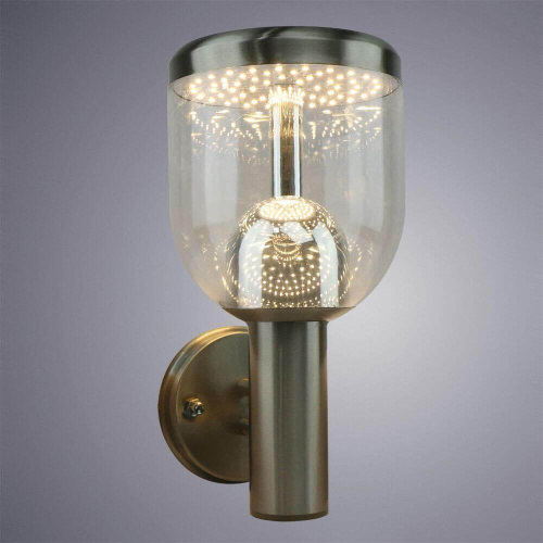 Уличный настенный светодиодный светильник Arte Lamp Inchino A8163AL-1SS Уличный настенный светодиодный светильник Arte Lamp Inchino A8163AL-1SS
