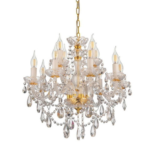 Подвесная люстра Lumina Deco Eliza LDP 7026-8+4 SL+GD Подвесная люстра Lumina Deco Eliza LDP 7026-8+4 SL+GD