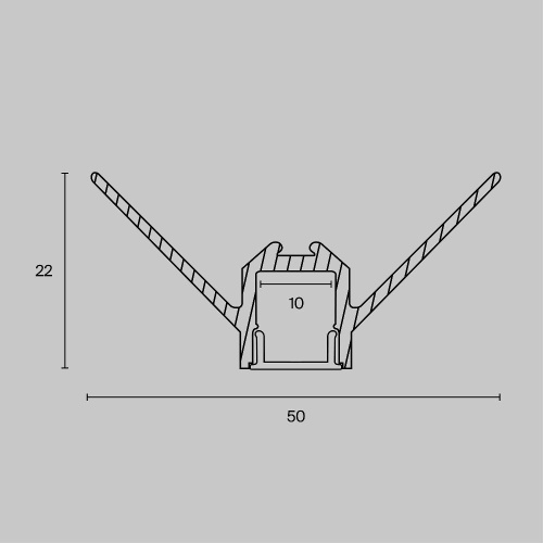 Комплектующие к светодиодной ленте Led Strip ALM-5022-S-2M Комплектующие к светодиодной ленте Led Strip ALM-5022-S-2M