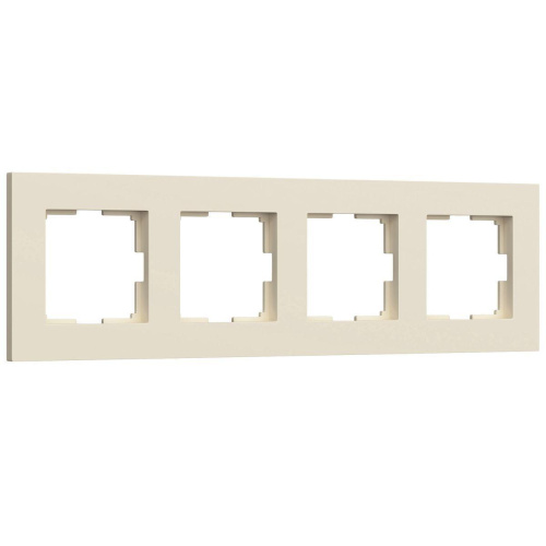 Рамка на 4 поста Werkel Slab айвори матовый W0042962 4690389193521 Рамка на 4 поста Werkel Slab айвори матовый W0042962 4690389193521