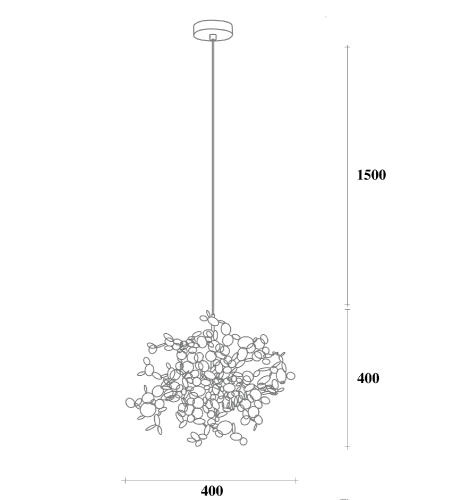 Люстра Tezani Argent Suspension Pendant Lamp 40 By Imperiumloft
