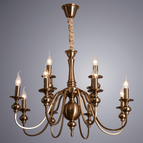 Подвесная люстра Arte Lamp Passoni A6097LM-12PB Подвесная люстра Arte Lamp Passoni A6097LM-12PB