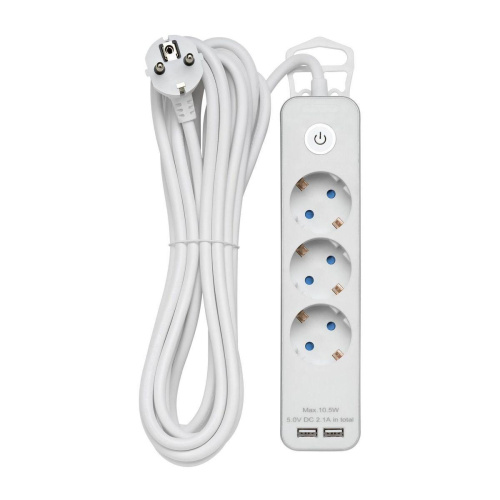 Удлинитель Duwi 2хUSB 3гн 5м с/з 32065 4 Удлинитель Duwi 2хUSB 3гн 5м с/з 32065 4