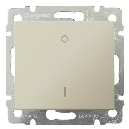 Выключатель одноклавишный трехполюсный Legrand Valena 10A 400V слоновая кость 774303 Выключатель одноклавишный трехполюсный Legrand Valena 10A 400V слоновая кость 774303