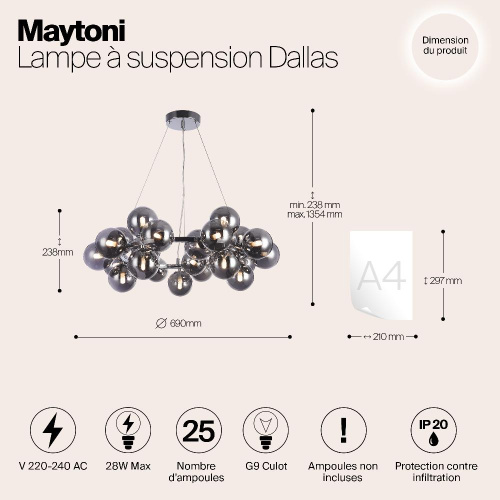 Подвесной светильник Maytoni MOD548PL-25CH Подвесной светильник Maytoni MOD548PL-25CH