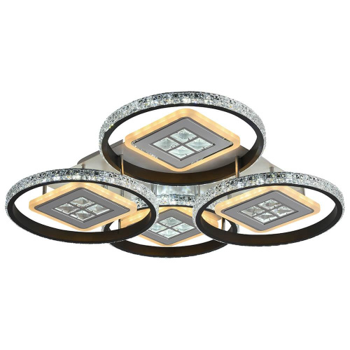 Потолочная светодиодная люстра Profit Light 8053/4 WHT+BLK Потолочная светодиодная люстра Profit Light 8053/4 WHT+BLK